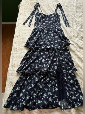 Altar'd State Navy Floral Sundress